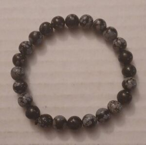 4/$60 Crystal Bracelet - Blackish Gemstones